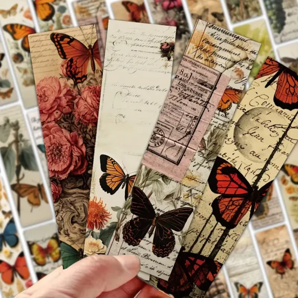 Vintage Butterfly Bookmarks – Antique Floral - Image 8