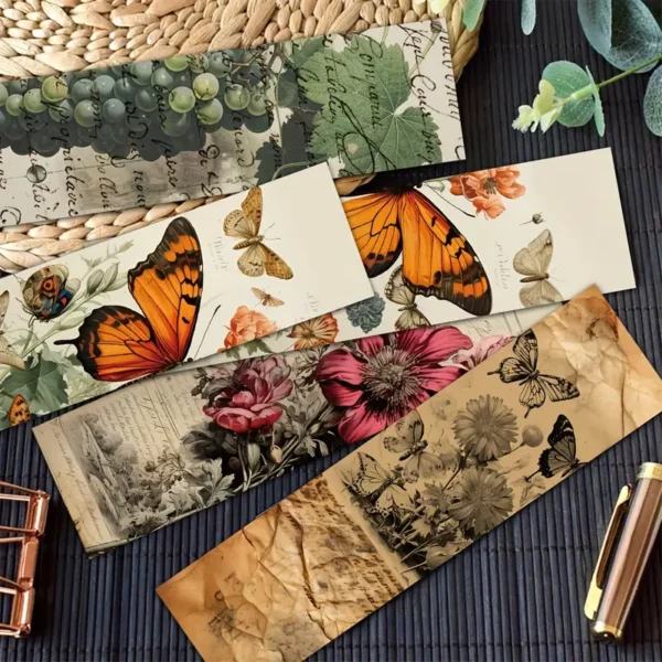 Vintage Butterfly Bookmarks – Antique Floral - Image 7