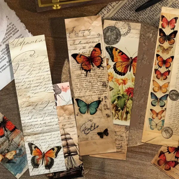 Vintage Butterfly Bookmarks – Antique Floral - Image 6