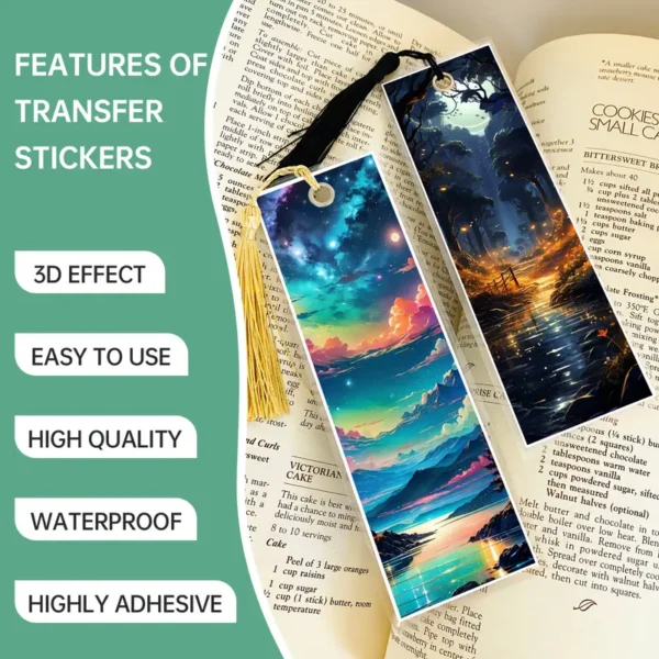 Fantasy UV DTF Bookmarks Sticker - Image 3
