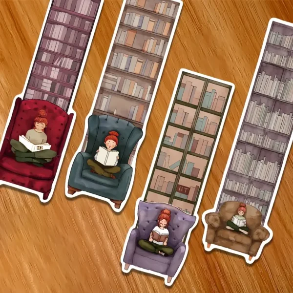Cartoon Girl Bookmarks – Cute & Creative - Image 4