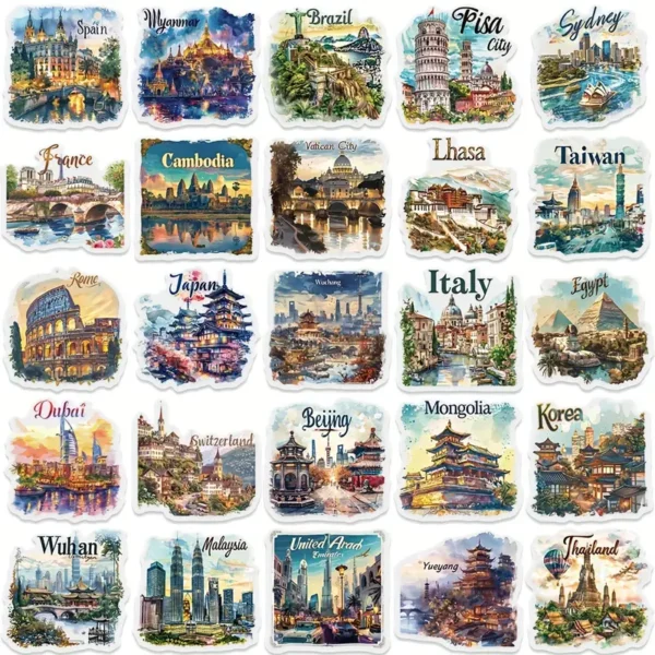 Travel Postcards Stickers - Image 9