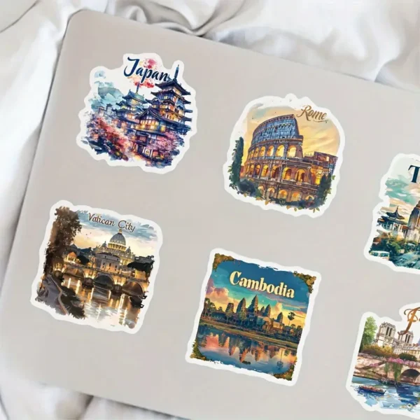Travel Postcards Stickers - Image 4