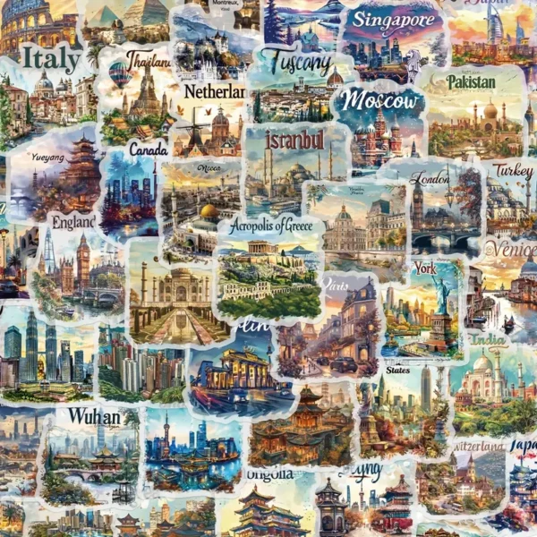 Travel Postcards Stickers - Image 7