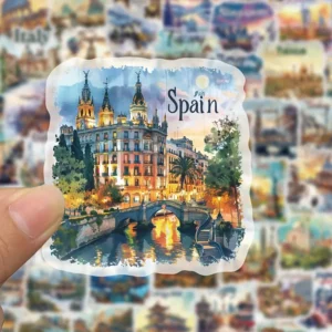 Travel Postcards Stickers