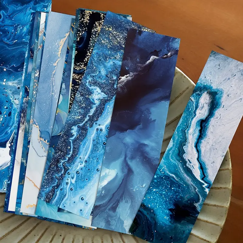 Ocean-Inspired Bookmarks – 3D Effect Reading Markers