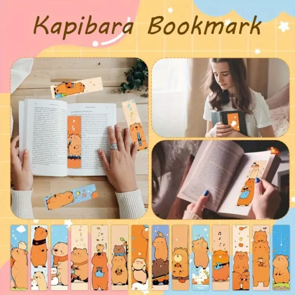 🐹 Cute Capybara Cartoon Bookmarks - Image 4