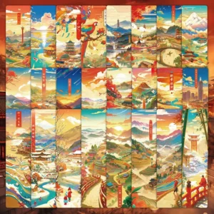 Nostalgic Series My Treasure Hometown Bookmarks