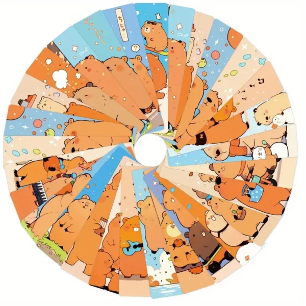 🐹 Cute Capybara Cartoon Bookmarks - Image 6