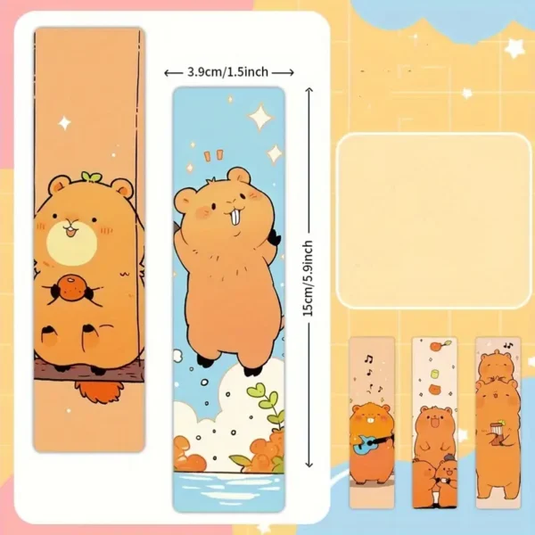 🐹 Cute Capybara Cartoon Bookmarks - Image 7