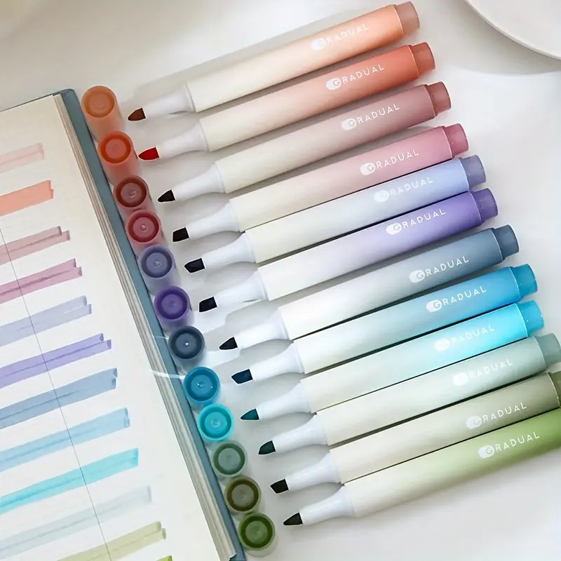 Morandi Pastel Highlighters – 5 pieces 🎨🖍