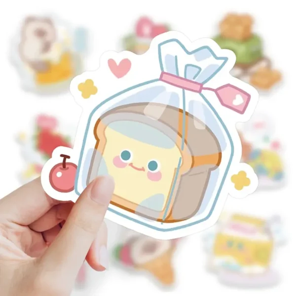 Cute Dessert Bear Stickers – Vinyl Set - Image 4