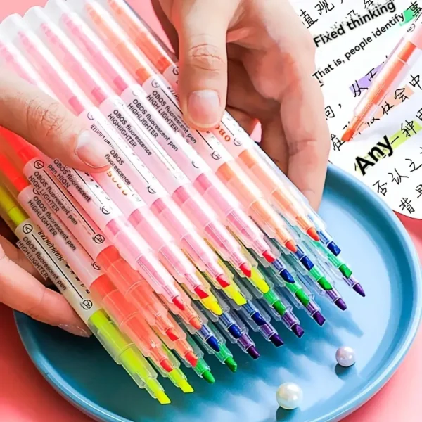 Fluorescent Highlighters – 5 Pieces - Image 3