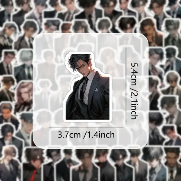 Korean Male Comic Hero Stickers - Image 3