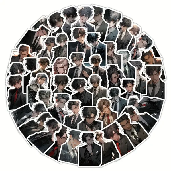 Korean Male Comic Hero Stickers - Image 8