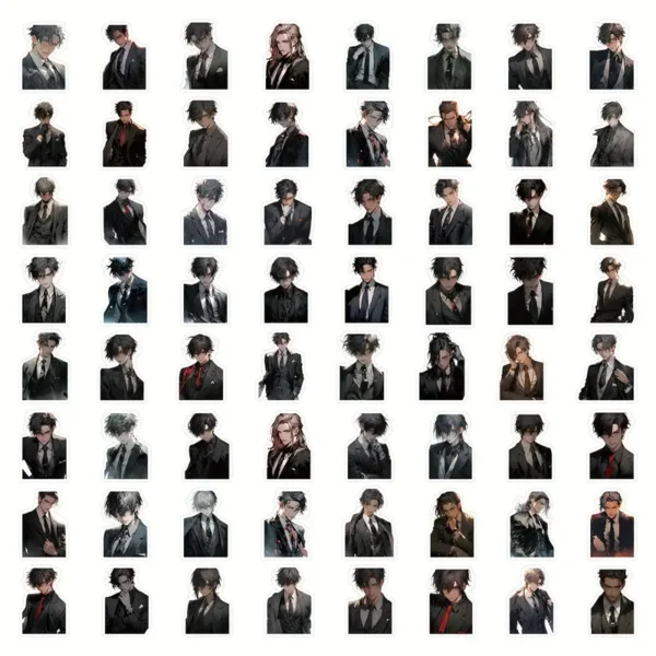 Korean Male Comic Hero Stickers - Image 2
