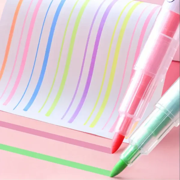 Fluorescent Highlighters – 5 Pieces - Image 4