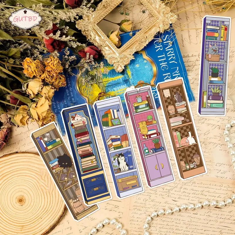 Cat Shaped Bookmarks β 5 pcs - Image 2