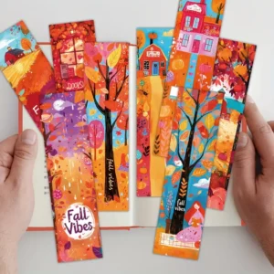 Fall Vibes Bookmarks – 5 Pcs