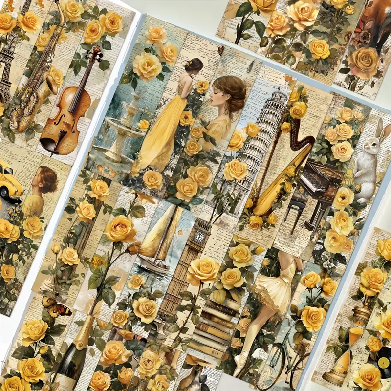 Golden Garden Bookmarks β 5 Pcs πΏβ¨ - Image 2