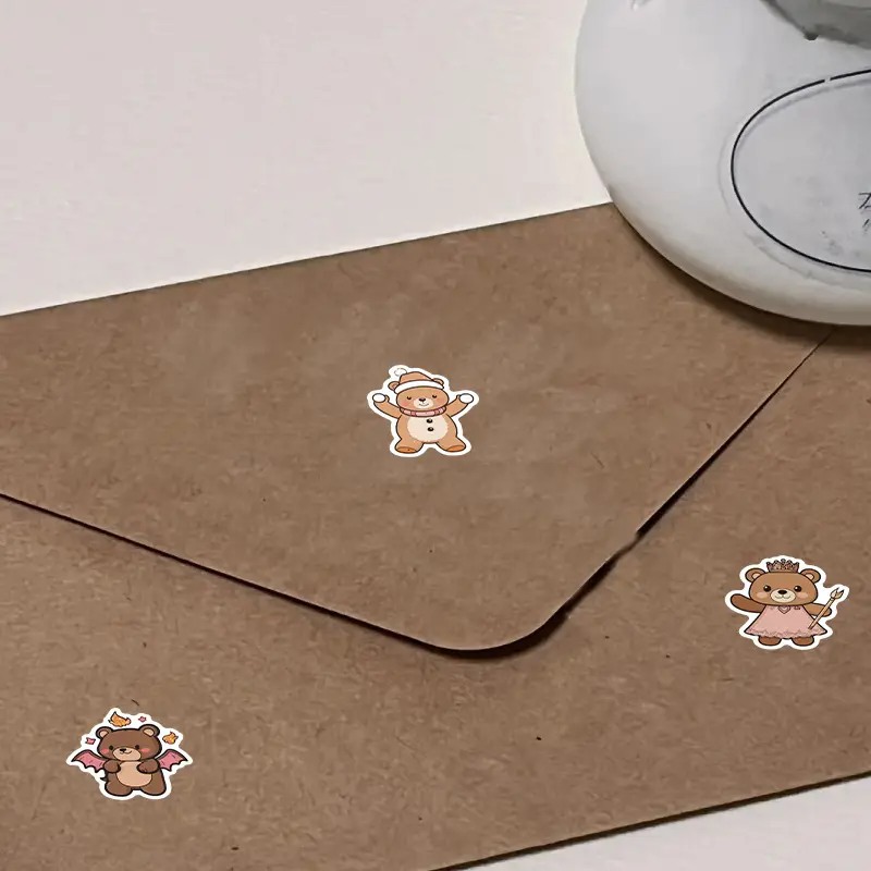Cute Bear Doll Stickers β 5 Pcs - Image 2