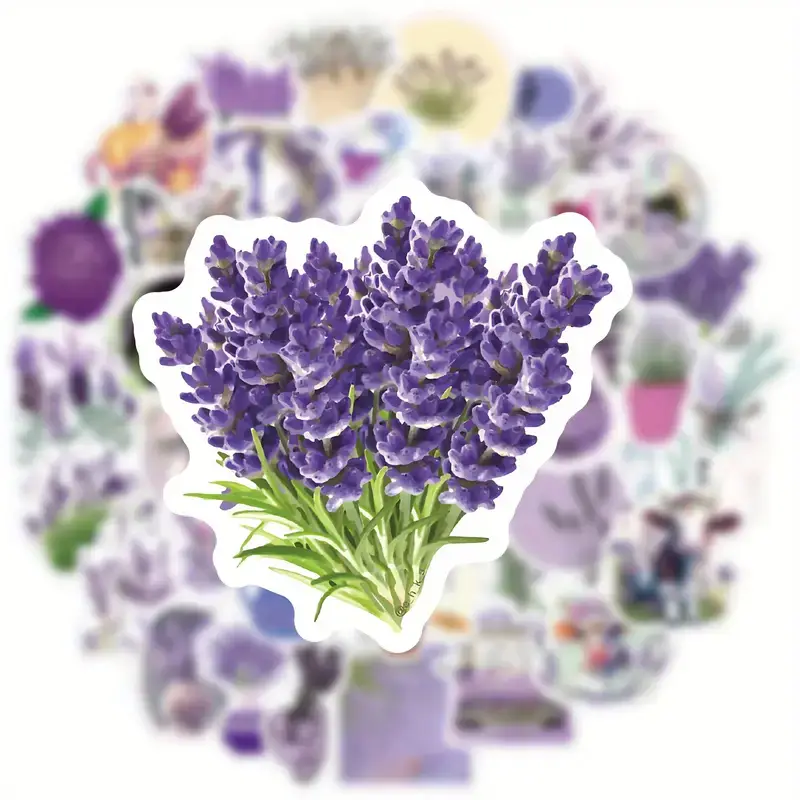 Lavender Huaiyuan Stickers β 5 pcs - Image 5