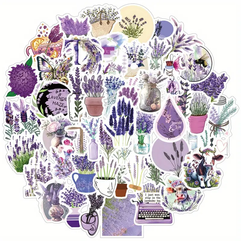 Lavender Huaiyuan Stickers β 5 pcs - Image 6