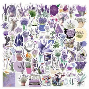 Lavender Huaiyuan Stickers – 5 pcs