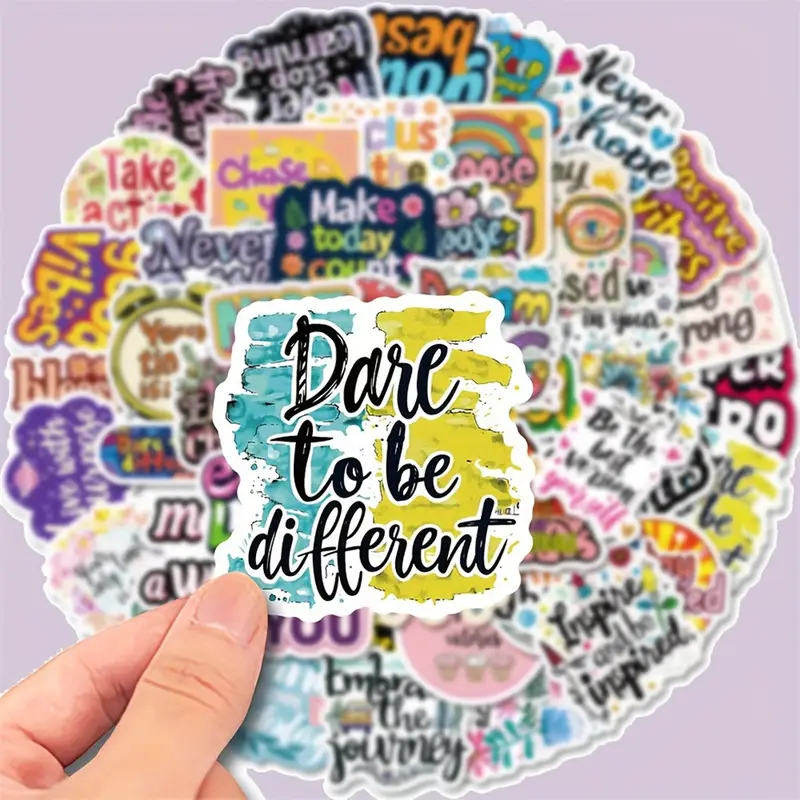 Inspirational Quote Stickers β 5 Pcs β¨π - Image 4
