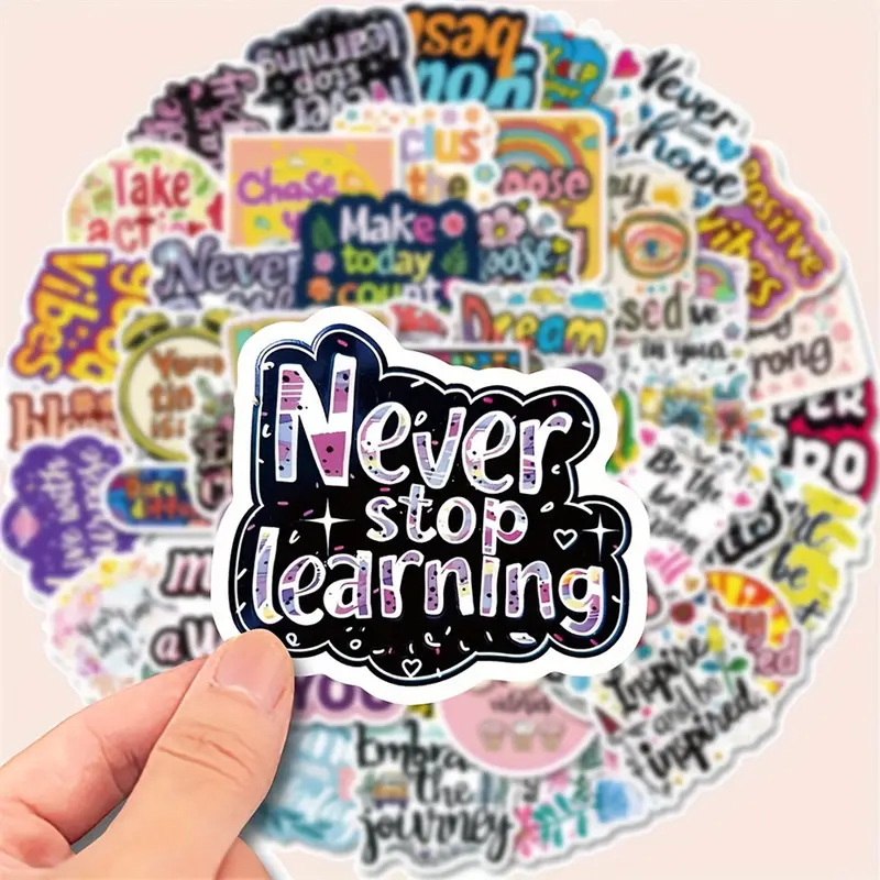 Inspirational Quote Stickers β 5 Pcs β¨π - Image 3