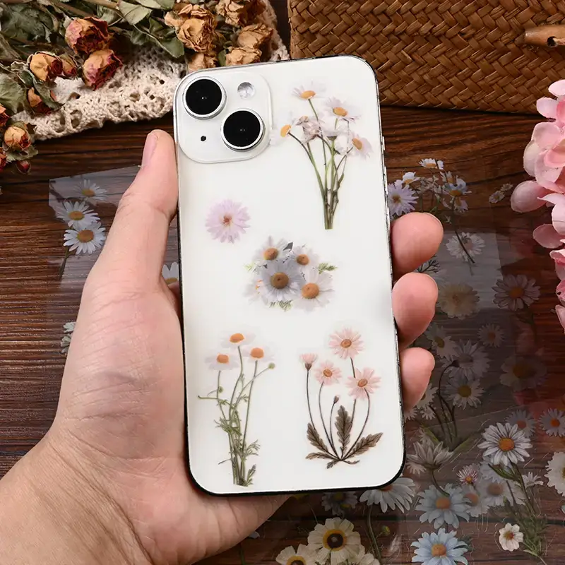 White Daisy Flower Stickers - Image 2