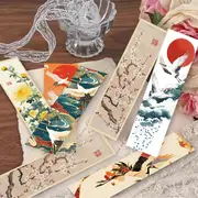 Ancient Style Flower Crane Bookmark – 5 Pcs 🏮✨ - Image 7