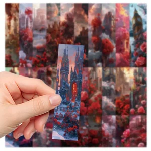 Elegant Rose-Themed Decorative Stickers – 5 pcs