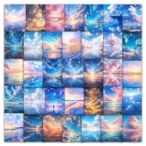 Sky Realm Stickers – 5 Pcs 🌌✨