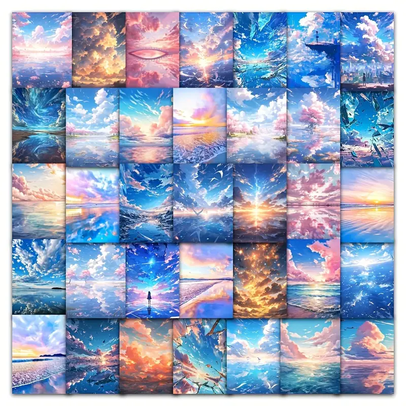 Sky Realm Stickers – 5 Pcs 🌌✨