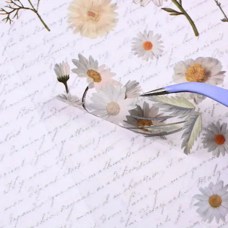 White Daisy Flower Stickers - Image 4