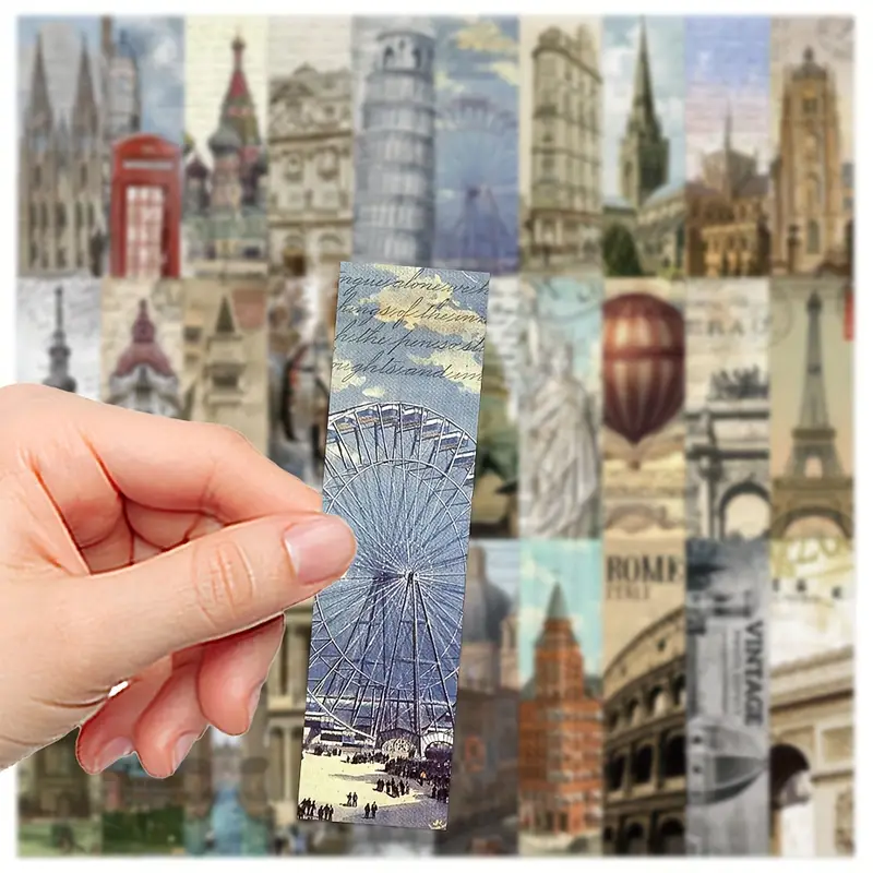 Architecture Bookmarks β 5 pcs | Vintage Building Design Collection - Image 2