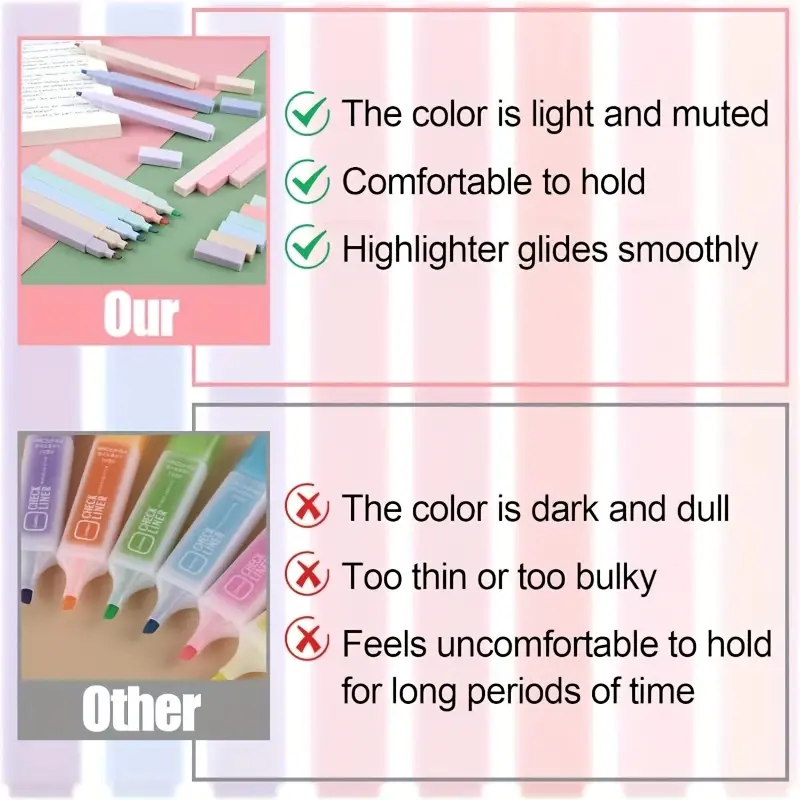 Square Highlighter Set โ 5 Pcs โจ๐๏ธ - Image 3