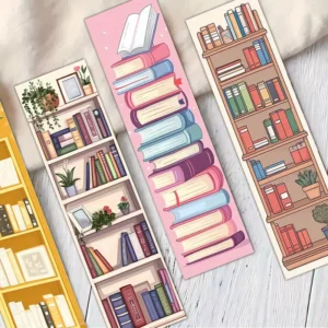 Book Design Bookmarks β 5 Pcs πβ¨