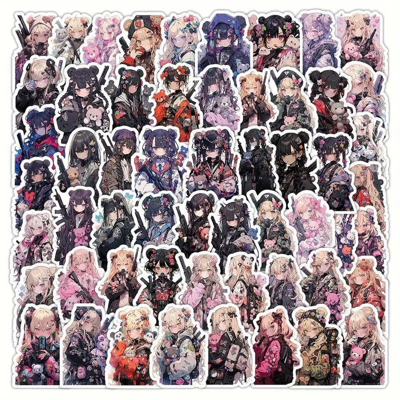 Bear Girl Killer Stickers β 5 Pcs π»π₯
