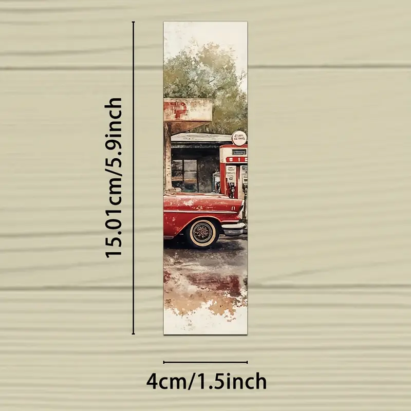 Vintage Distressed Style Cartoon Bookmarks – 5 Pcs 📚✨ - Image 3