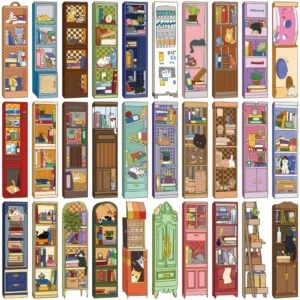 Cat Shaped Bookmarks – 5 pcs