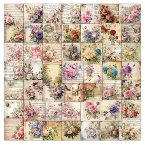 Waterproof Flower Stickers โ 5 pcs