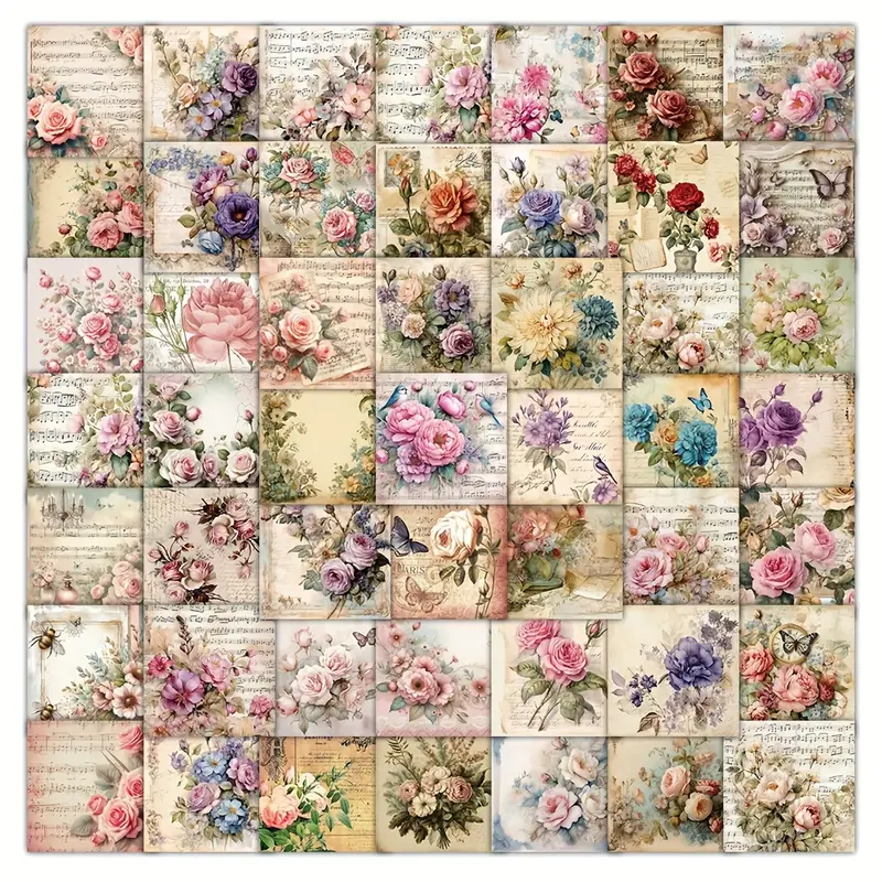 Waterproof Flower Stickers β 5 pcs