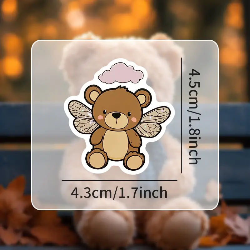 Cute Bear Doll Stickers β 5 Pcs - Image 3