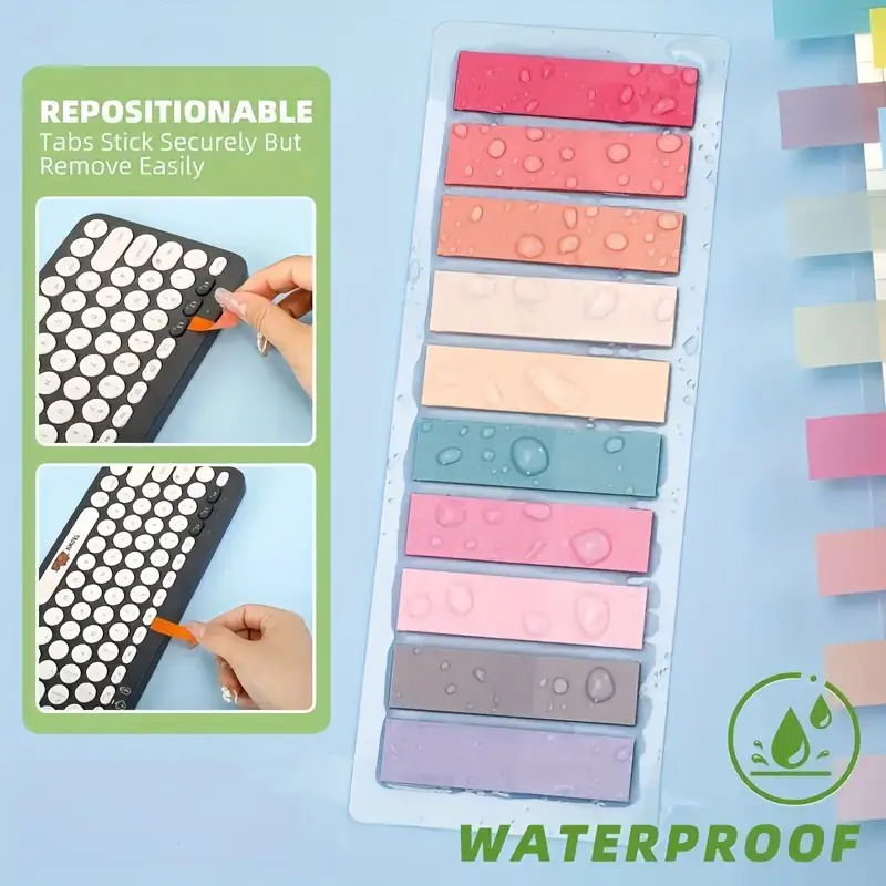 Book Tags – 5 Pcs Sheet | Aesthetic Page Markers - Image 3