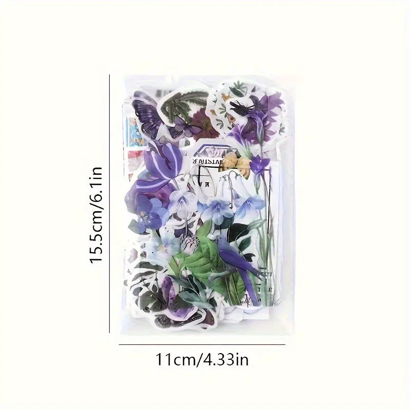 Vintage Floral & Butterfly Stickers β 5 Pcs π¦πΈ - Image 2