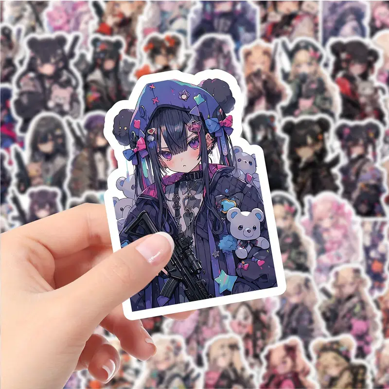 Bear Girl Killer Stickers β 5 Pcs π»π₯ - Image 4
