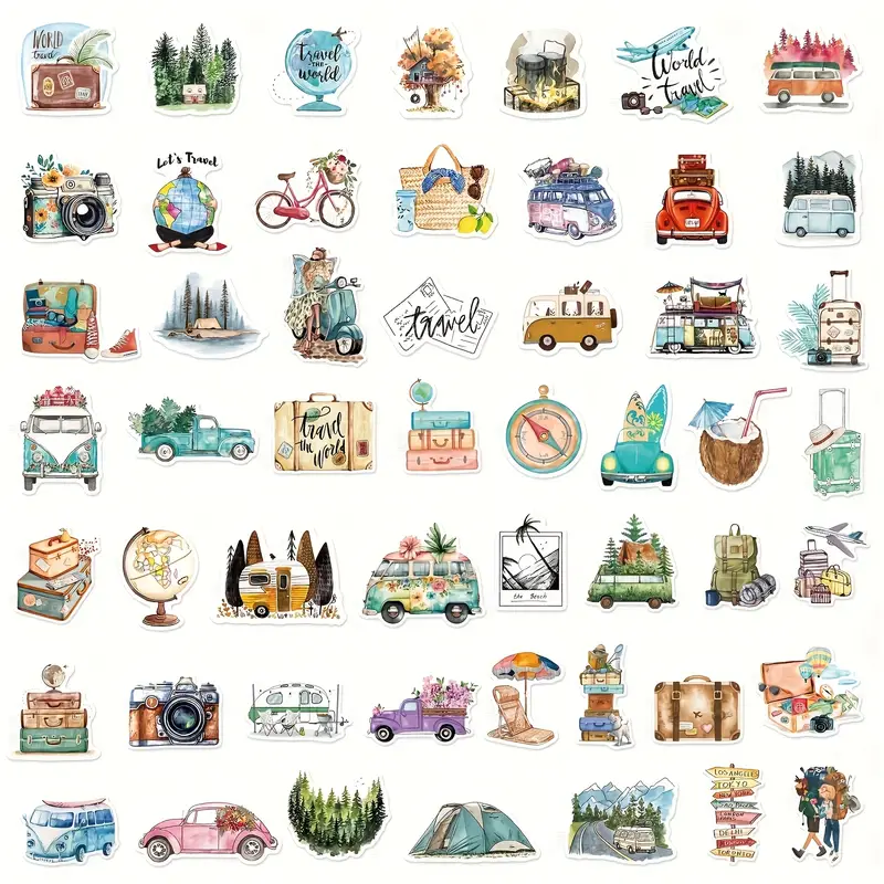 Outdoor Travel DIY Sticker Pack β 5 Pcs - Image 4