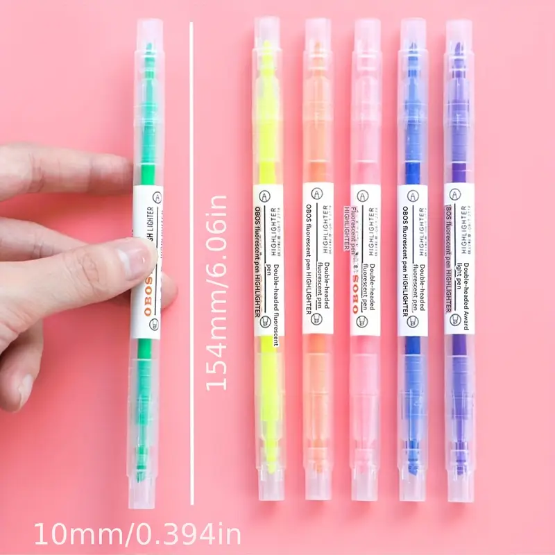 Vibrant Fluorescent Highlighters – 5 Pcs - Image 3